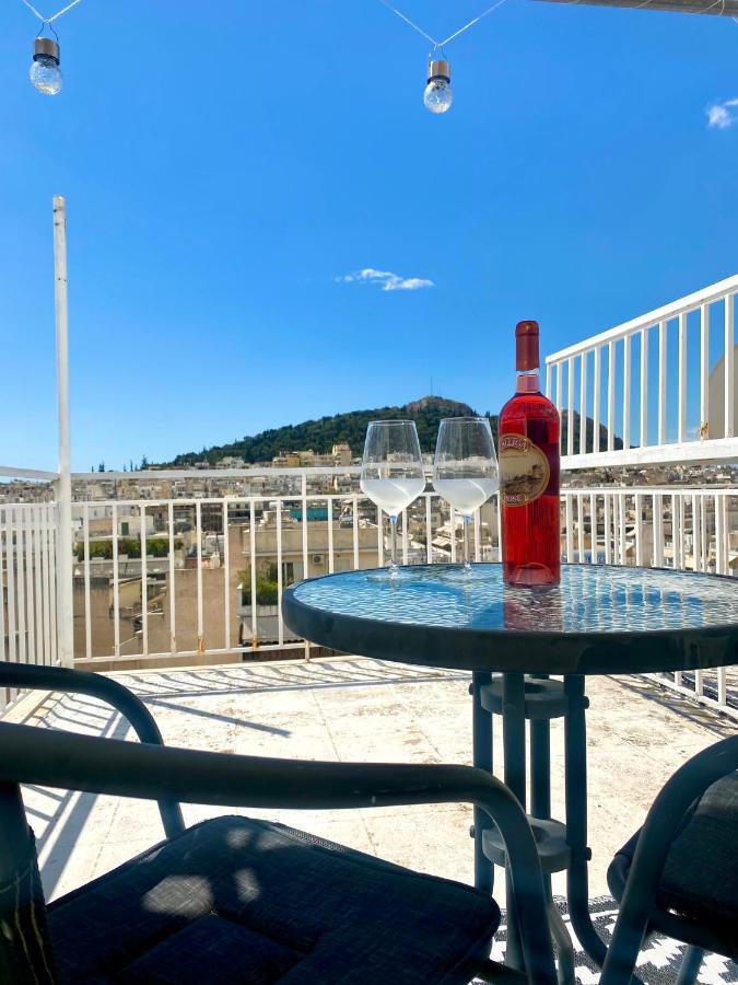 Apartment With Beautiful View Of Lycabettus Athen Eksteriør bilde